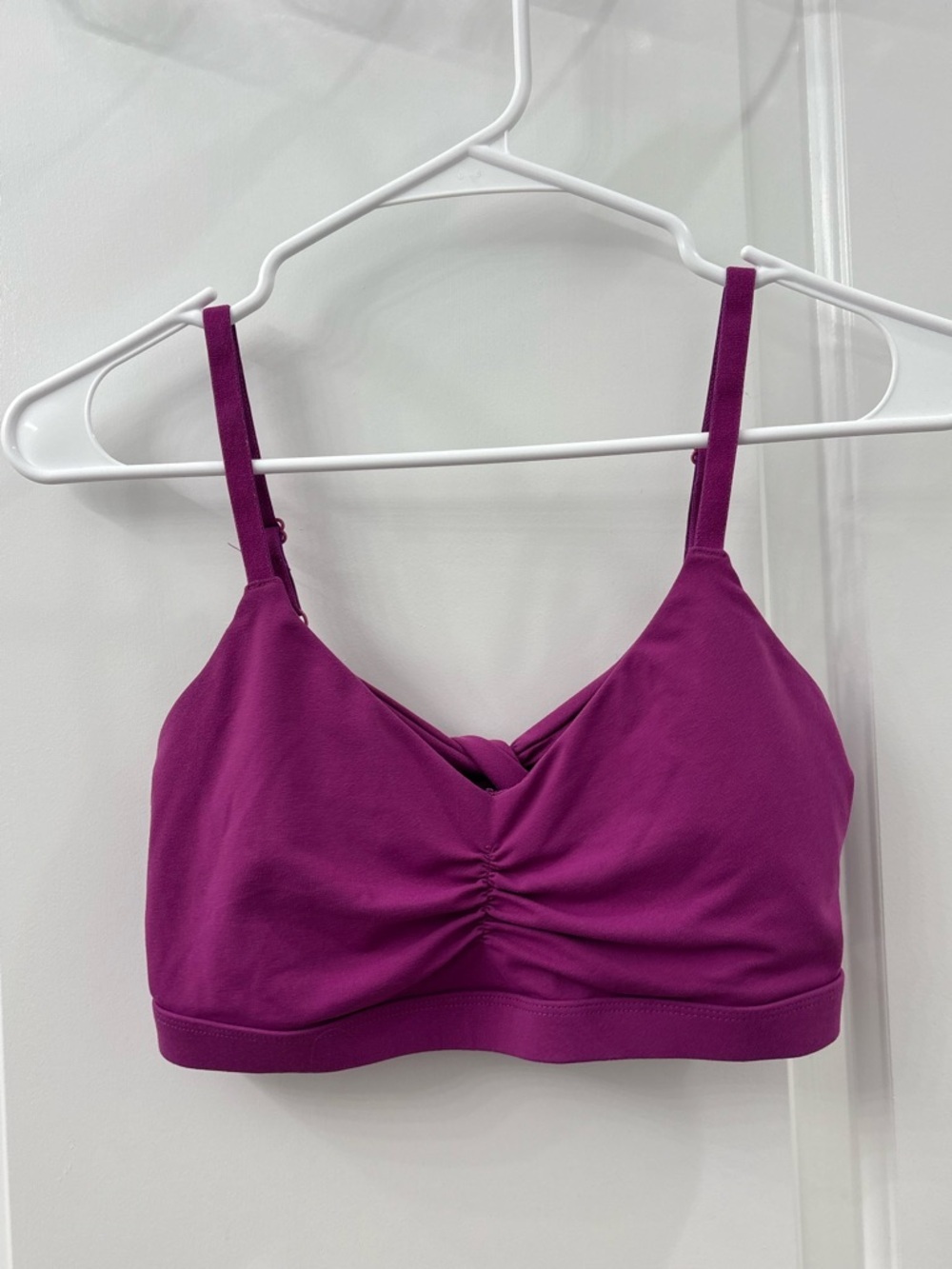 Fabletics sports bra purple